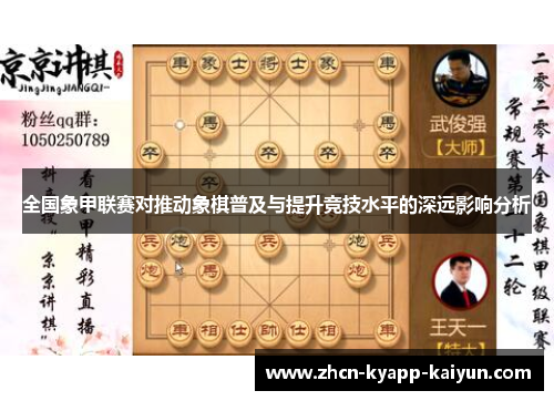 全国象甲联赛对推动象棋普及与提升竞技水平的深远影响分析