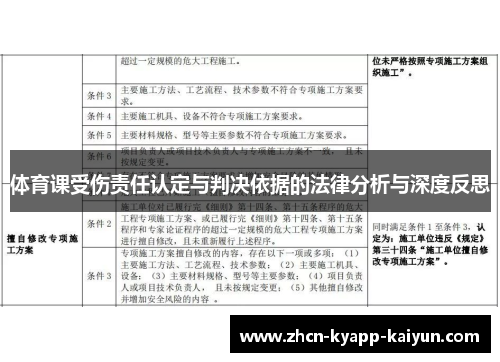 体育课受伤责任认定与判决依据的法律分析与深度反思